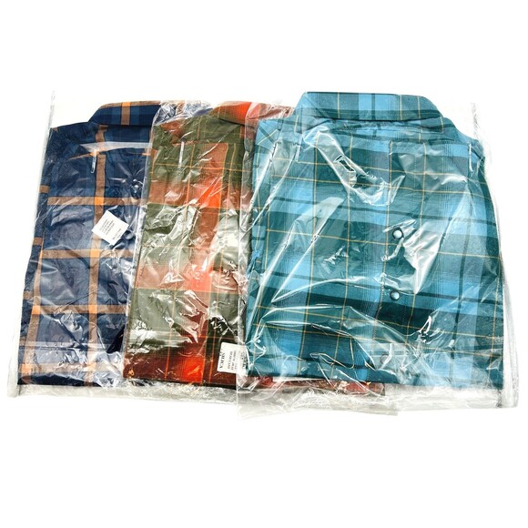 Lot (3) Dixxon Flannel Womens Medium Trailblazer, Kingman, High Fives Red/Blue - Picture 2 of 8
